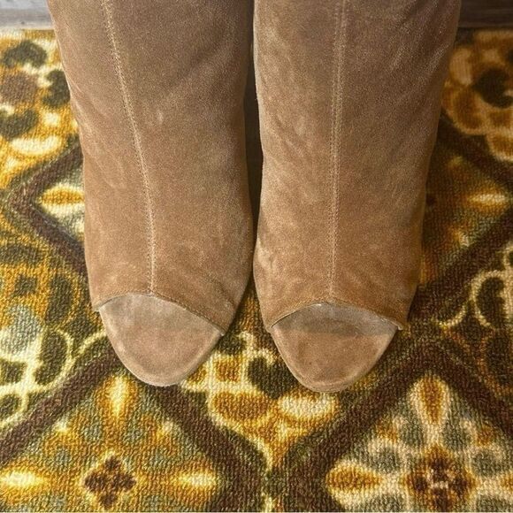 Alberto Fermani Brown‎ Suede Open Toe Bootie sz 8 - Picture 4 of 6